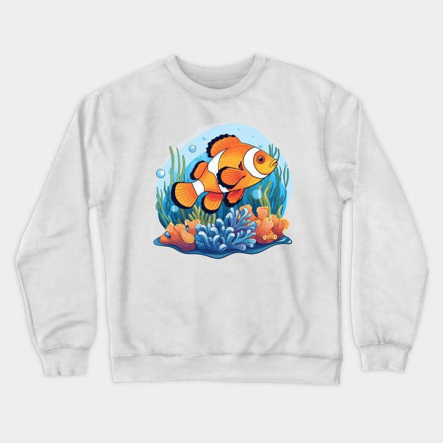 Clownfish Crewneck Sweatshirt by zooleisurelife